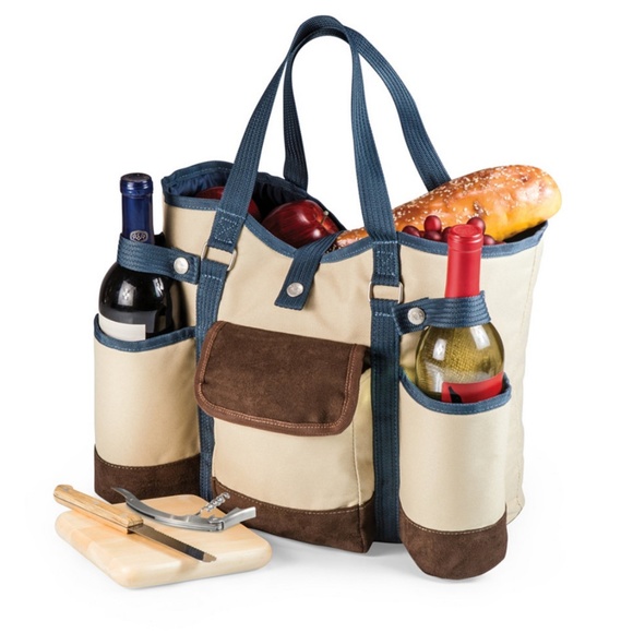 Picnic Time Legacy by Wine Country Tote- Wine & Cheese Picnic Tote